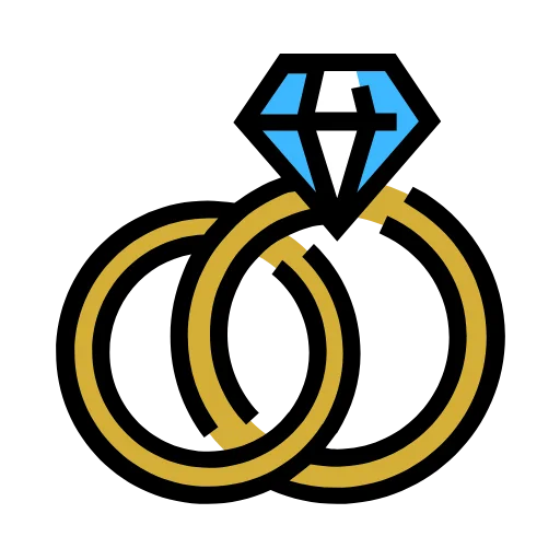 Icone representando anel de casamento